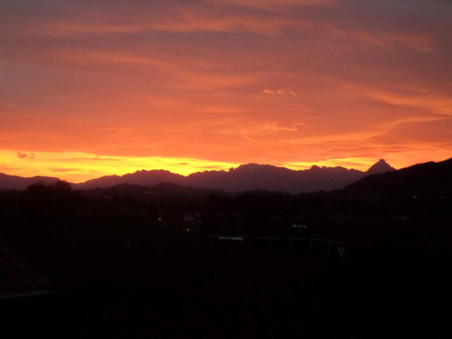 die Aussicht von der FeWo Säuling