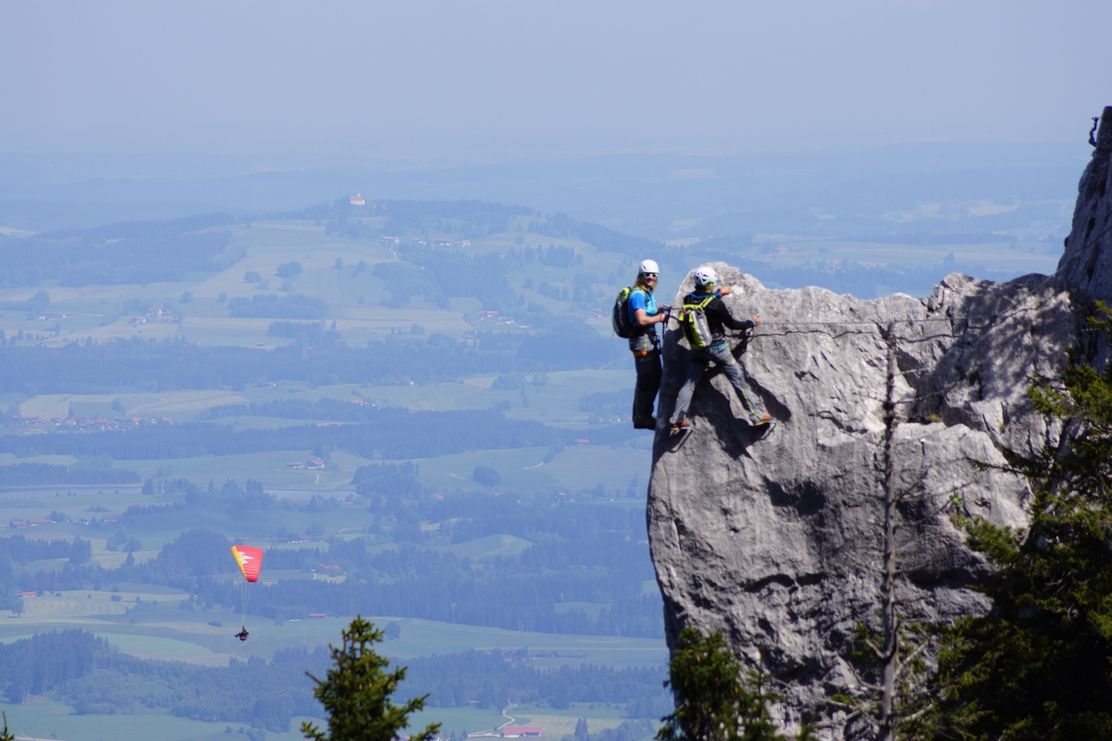 Fingersteig: Klettersteig am Tegelberg, Schwangau