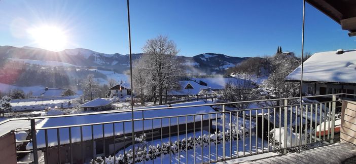 Blick vom Balkon