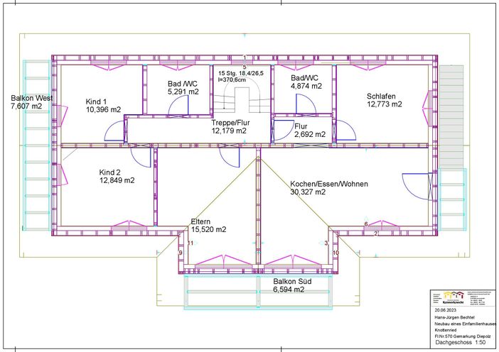 Grundriss Dachgeschoss