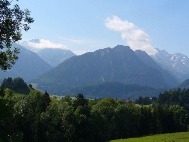 schöner Bllick auf Oberstorfer Berge