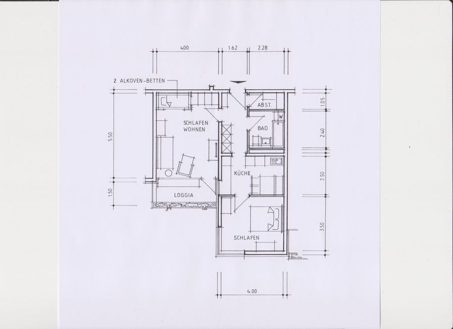 Der Grundriss des Apartments