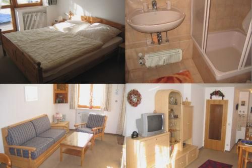 Schlafzimmer, Bad, Wohnzimmer