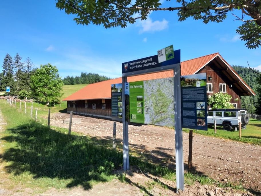 Infotafel an der Wenger Egg Alpe