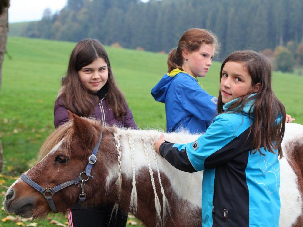bei der täglichen Fütterung dabei