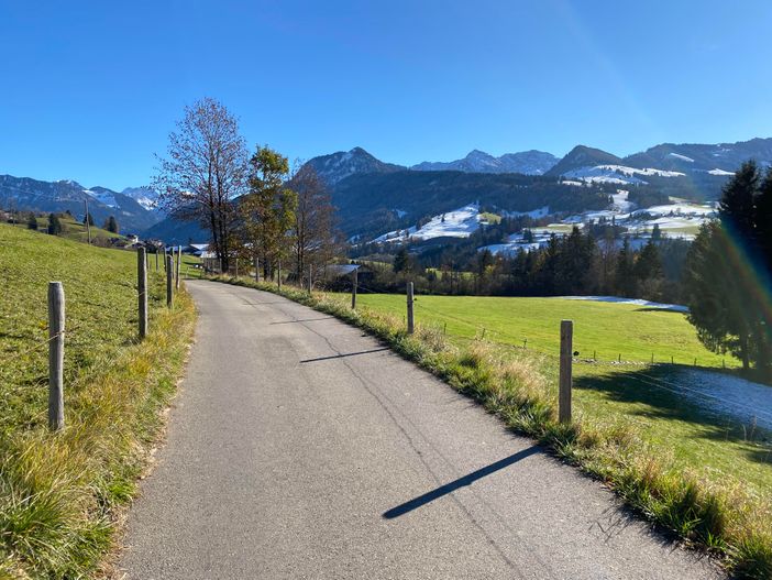 Panoramastraße an der Ferienwohnung