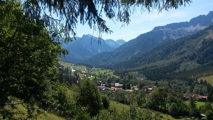 Wanderung oberhalb von Hinterstein