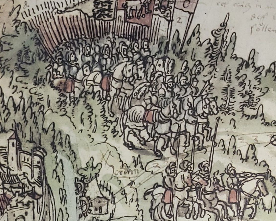 VA-Bauernkrieg - Schlacht am Leprosenberg - Bild 6.1 - 20250129_125213 Heerzüge mit Bauernjörg - quer