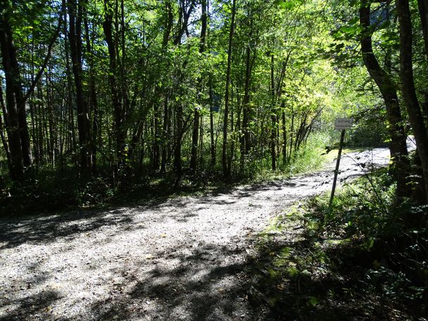 Abzweig Richtung Ober- und Mittersee