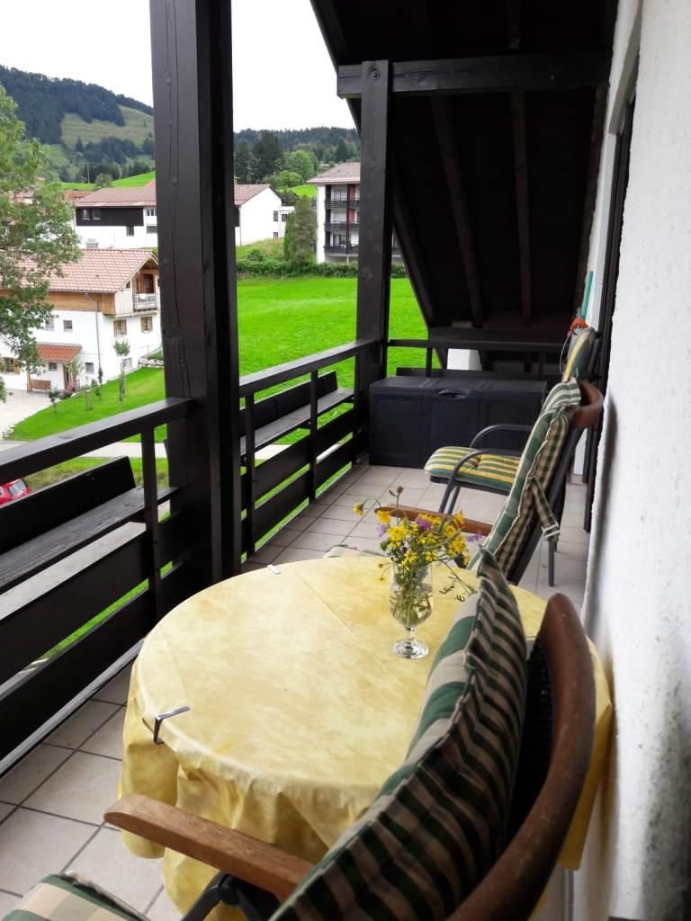 Balkon - Blick zum Imberg