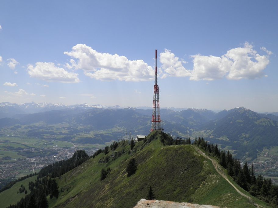Blick vom Jägerdenkmal zum Sendemasten