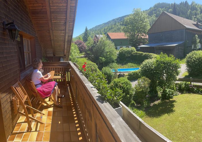 Ausblick Balkon