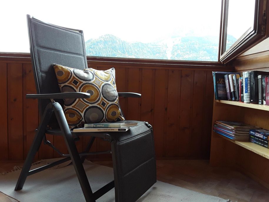 Balkon/Veranda mit Leseecke