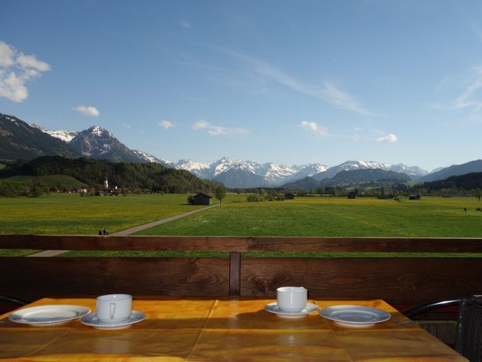 Balkon Aussicht Berge