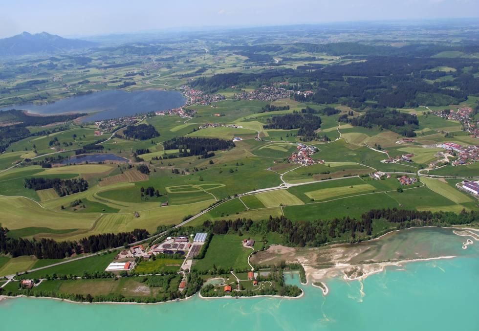 Blick Hopfensee-Erkenbollingen und Forggensee