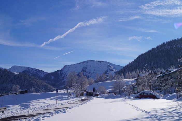 Winterlandschaft mit Hochgrat