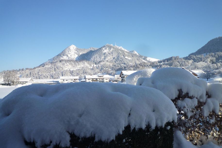 Blick auf den Grünten vom Balkon