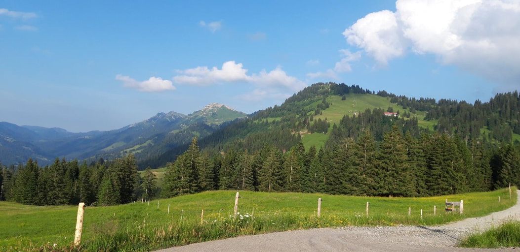 Wanderung mit Blick auf die Nagelfluhkette