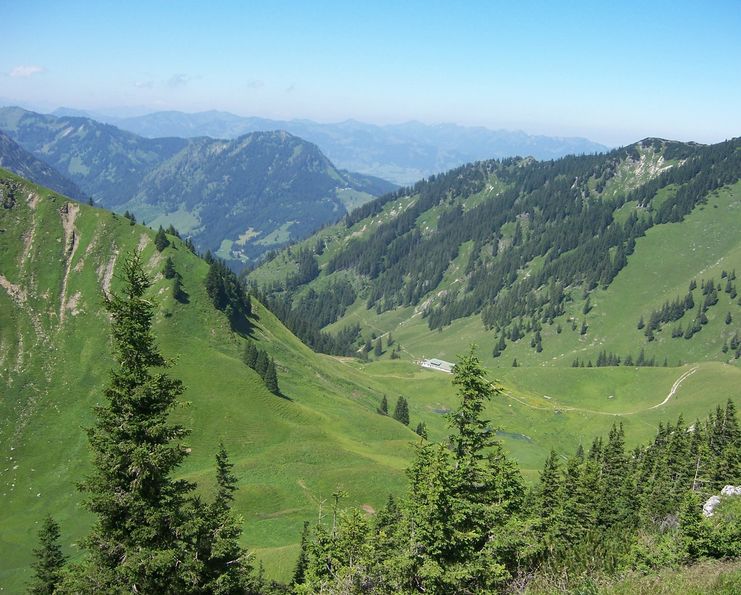 Blick zur Zipfelsalpe