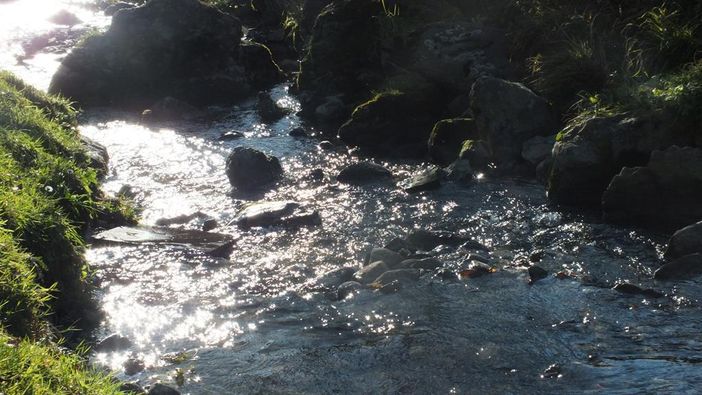 Flussläufe plätschern