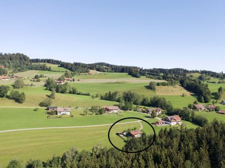Ruhige Lage in Wollmuths im Oberallgäu mit Bergblick