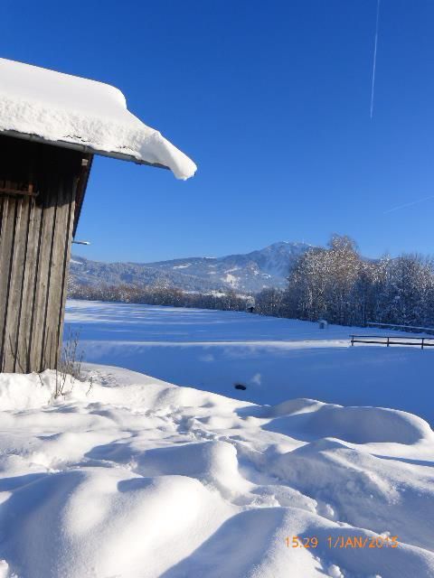 Hütte im Schnee