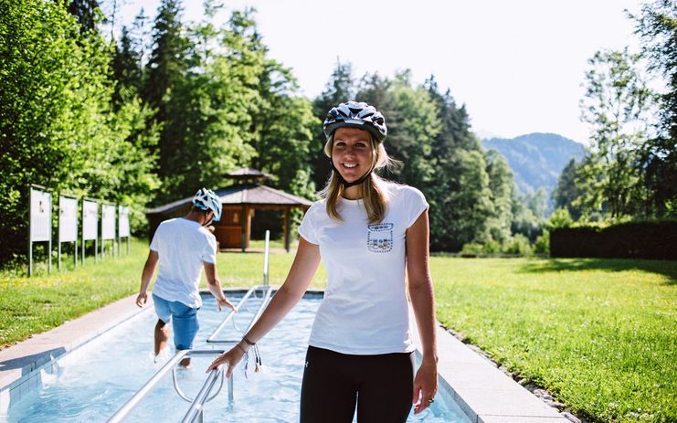 Kneippen auf der Radtour