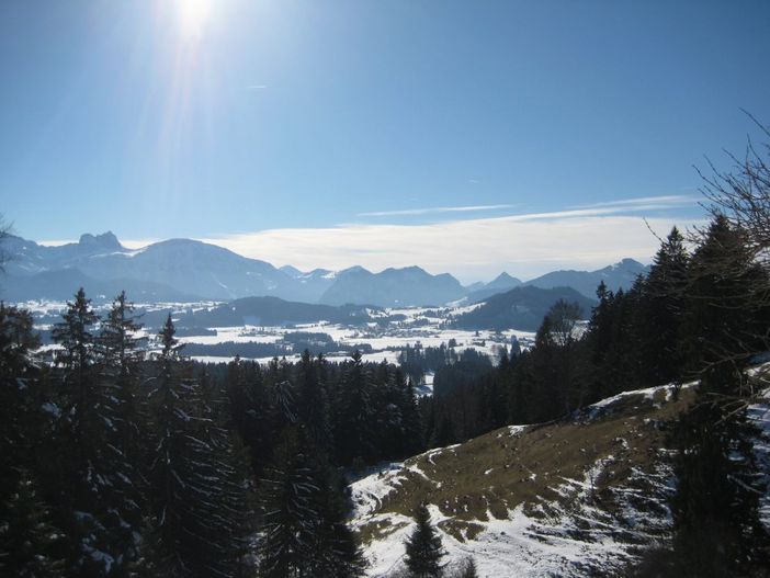 Blick von unseren Nachbarn, der Alpe Beichelstein