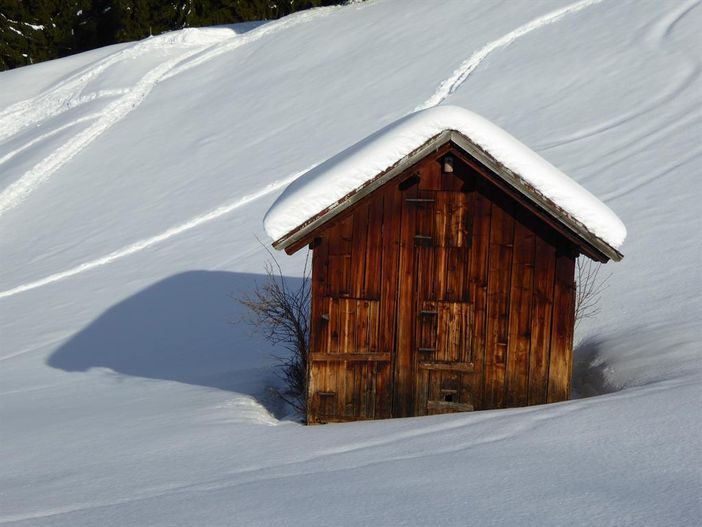 Hütte im Schnee ;-)