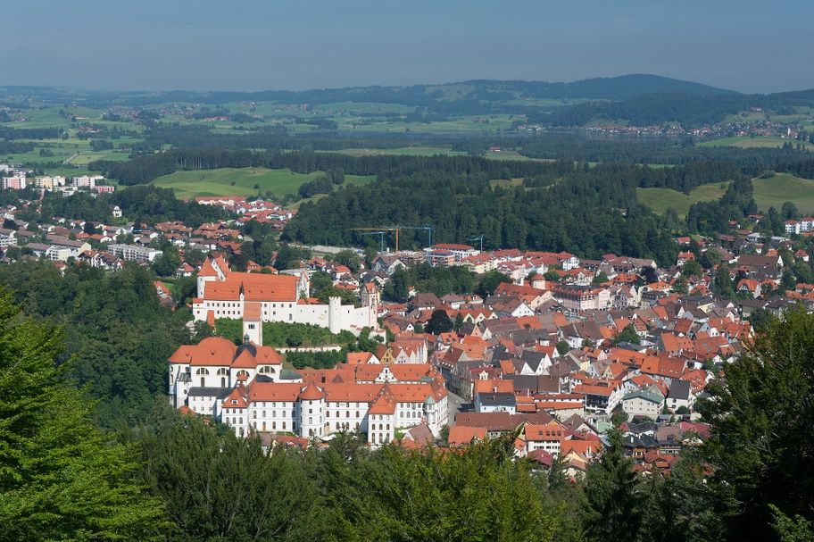 Blick auf Füssen vom Kalvarienberg