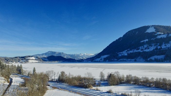 Ausschnitt Alpsee Winter