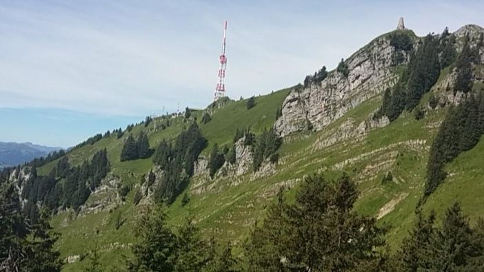 Blick zum Fernsehsender vom Roßkopf