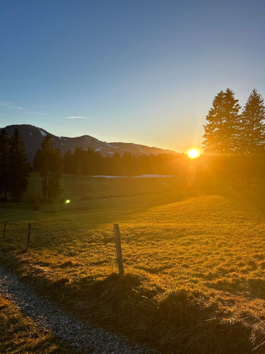 Sonnenuntergang auf der Hochholder-Runde