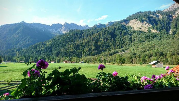 Blick vom Balkon