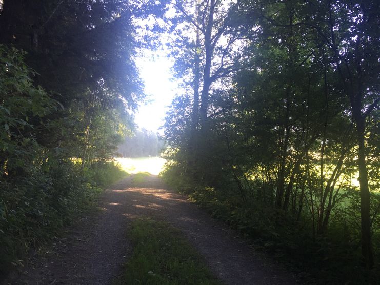 Tour den schöne Landschaft