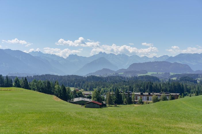 Aussicht auf die Allgäuer Alpen