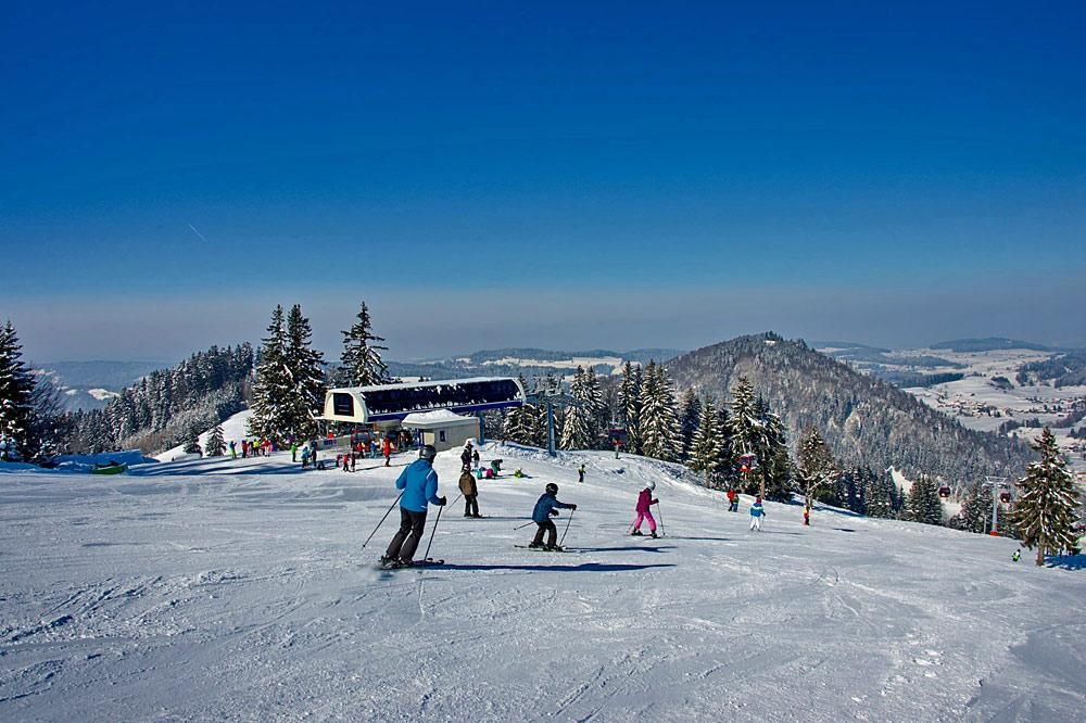 Skifahren am Hündle