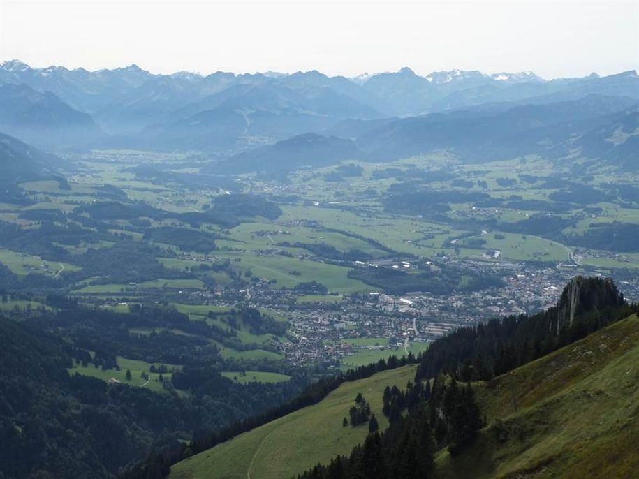 Blick vom Grünten Richtung Oberstdorf