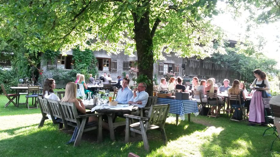 Biergarten mit Stil
