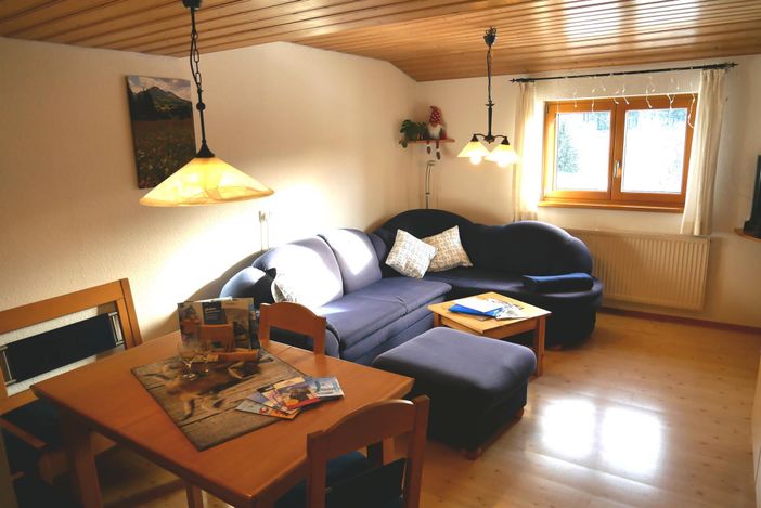 Ferienwohnung Alpennest Wohnzimmer