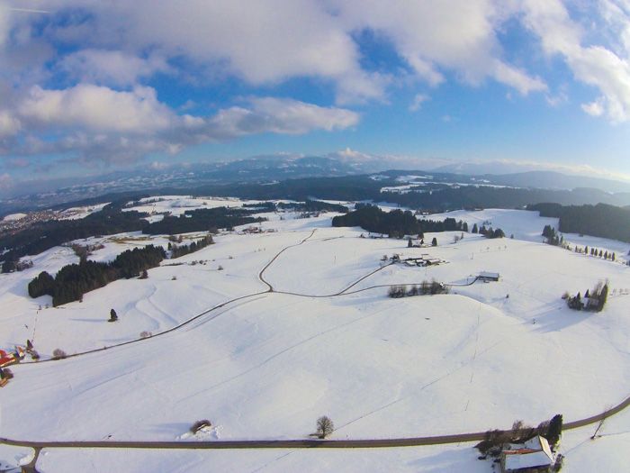 Blick Richtung Allgäuer Hauptalpenkamm