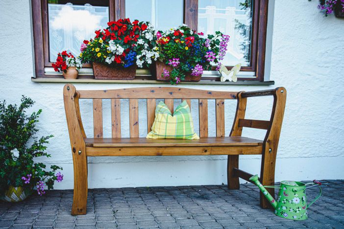 Blick zur Ferienwohnung