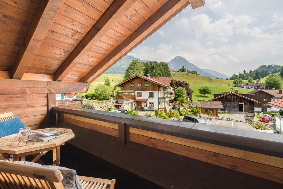 Balkon Aussicht im Sommer