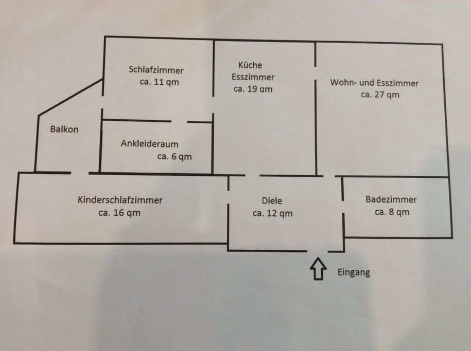 Grundriss Wohnung
