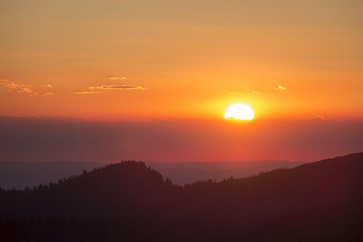 Sonnenuntergang auf dem Riedberger Horn