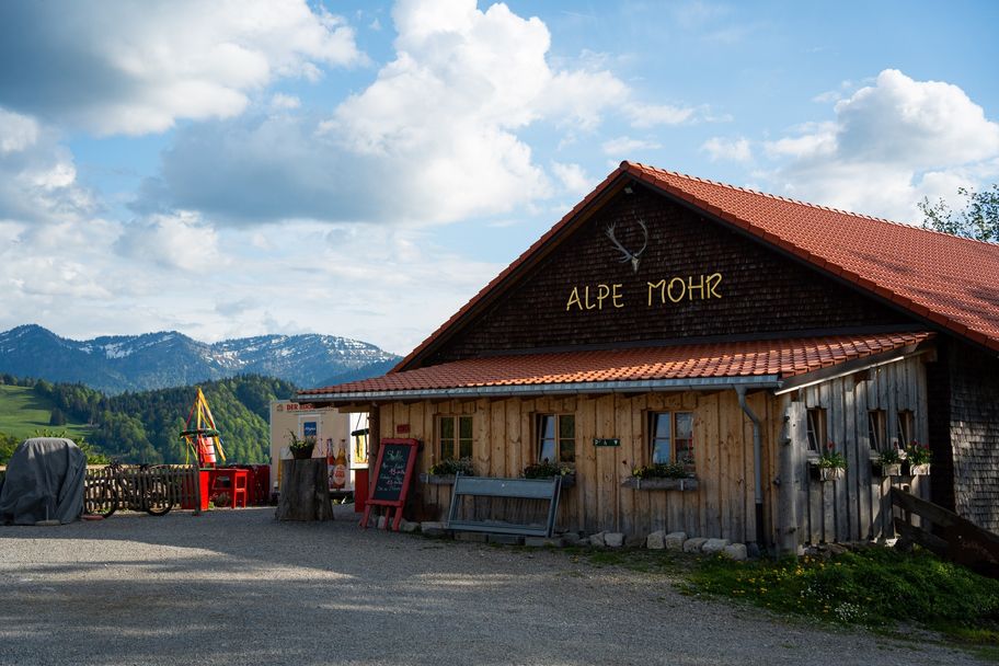 Eine Einkehrmöglichkeit in der Alpe Mohr