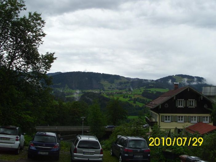 Blick auf Parkplatz