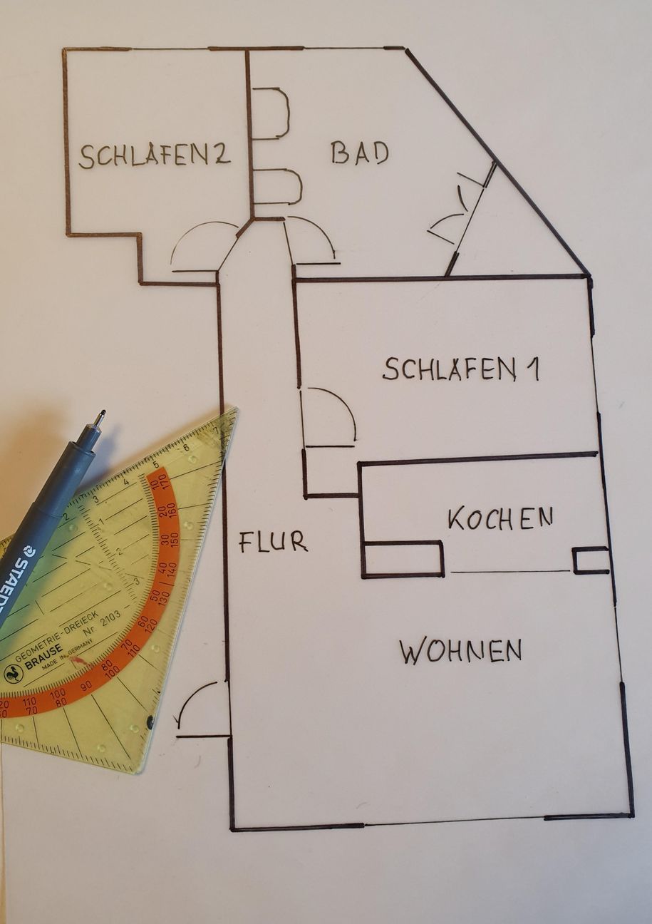 Grundriss der Wohnung
