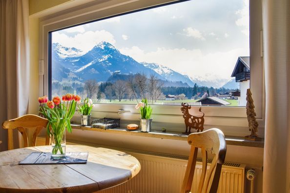 Blick vom Esstisch
