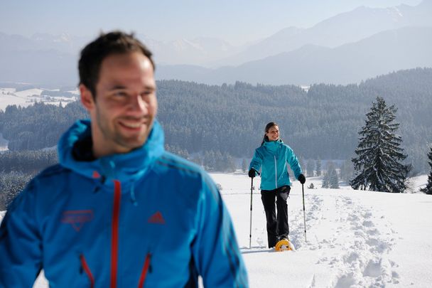 Schneeschuhwandern in Füssen im Allgäu